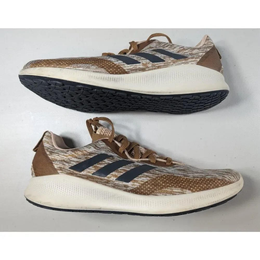 Adidas Shoes Mens Size 8.5 Purebounce+ Raw Desert Brown Tan Sneakers - Picture 7 of 8